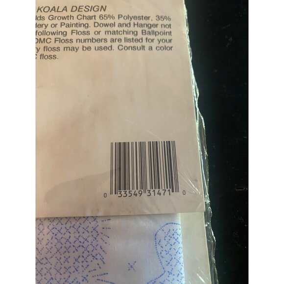 Creative Keepsakes Child's Growth Chart Koala #31471 Cross Stitch Kit - Picture 5 of 6